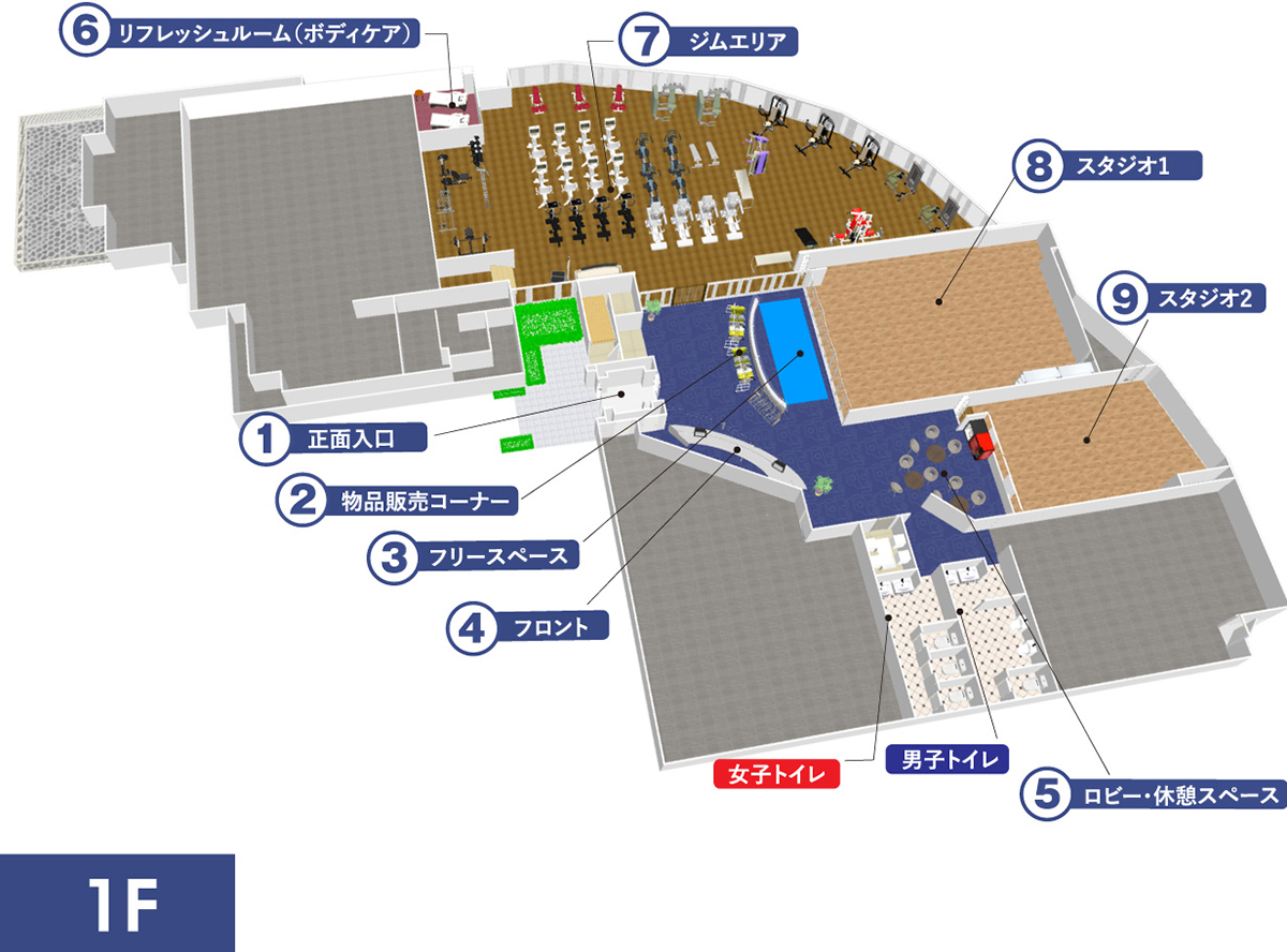 施設1Fマップ